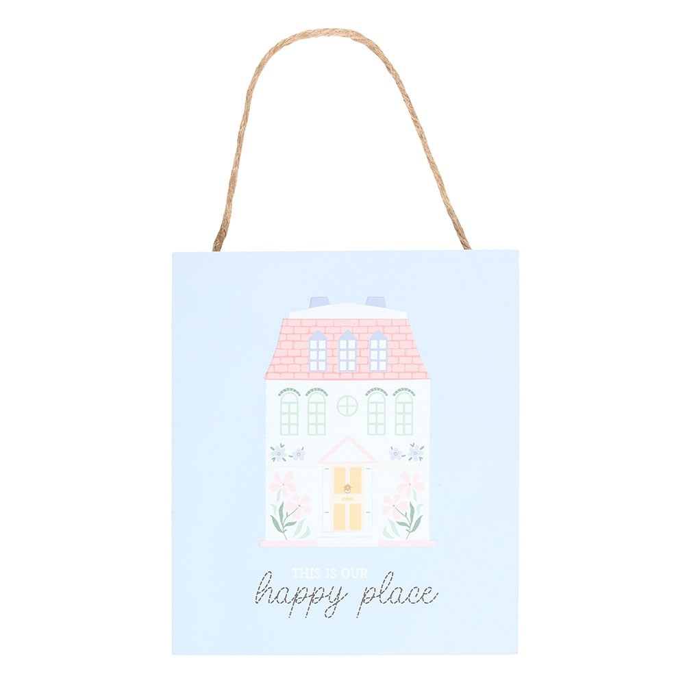 Something Different - This Is Our Happy Place Pastel House Decorative sign - Multicolours